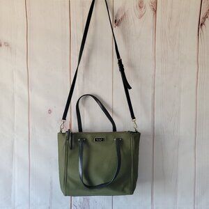 Kate Spade New York Dawn Medium Satchel Nylon Purse Detachable Crossbody Strap
